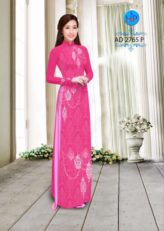Vải áo dài hạt Pha Lê