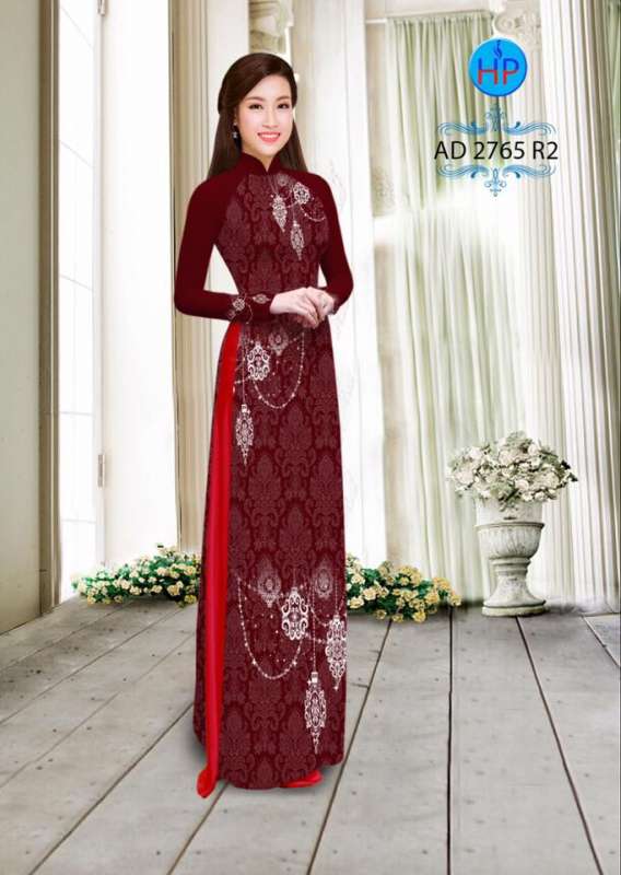 Vải áo dài hạt Pha Lê