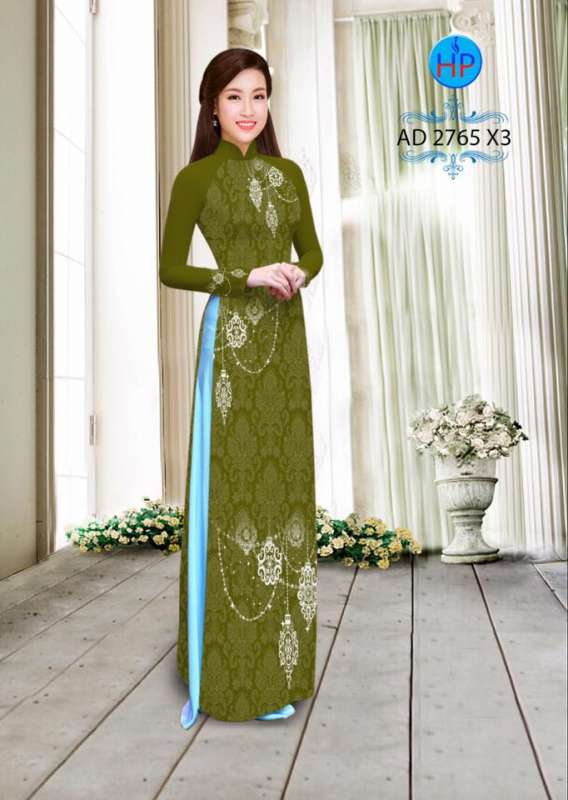 Vải áo dài hạt Pha Lê