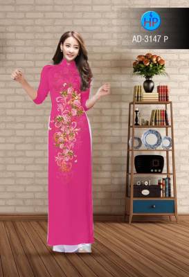 Vải áo dài hoa văn-DT 2507