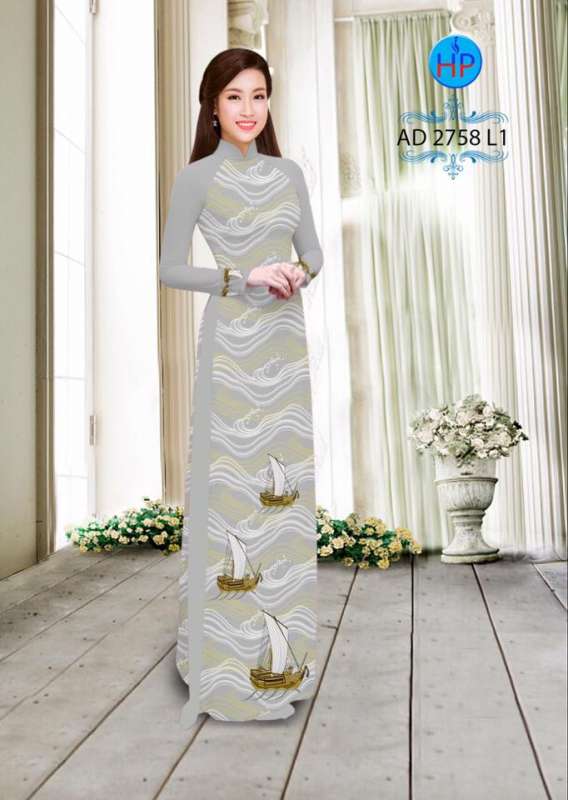 Vải áo dài thuyền và biển