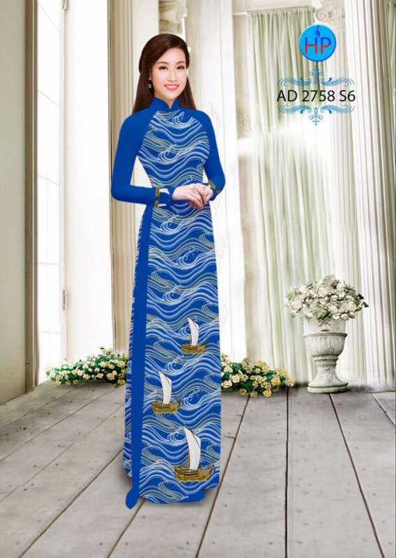 Vải áo dài thuyền và biển
