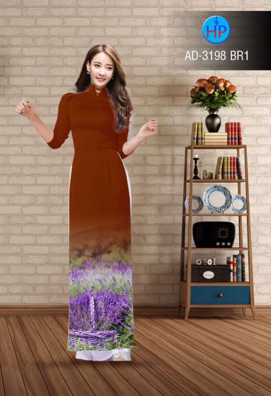 Vải áo dài cánh đồng hoa Vải áo dài cánh đồng hoa