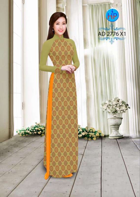 Vải áo dài vòn tròn nhỏ rải đều