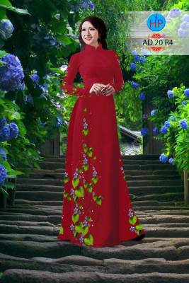 Áo dài dây leo nguyên bộ-DT 2555