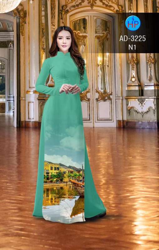 Vải áo dài phong cảnh Vải áo dài phong cảnh