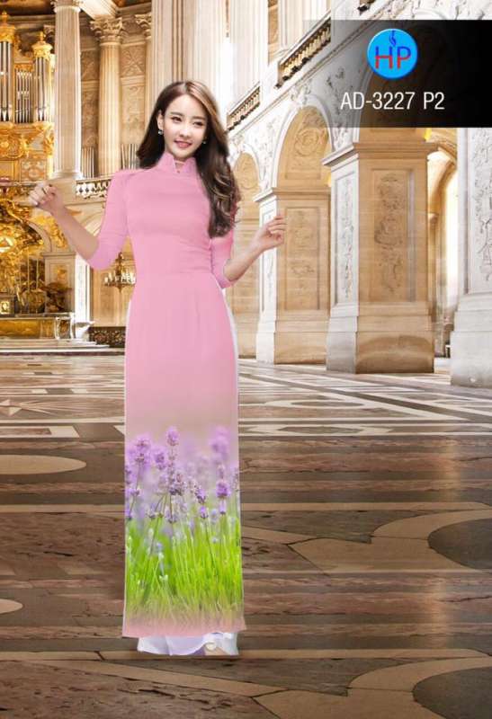 Áo dài cánh đồng hoa