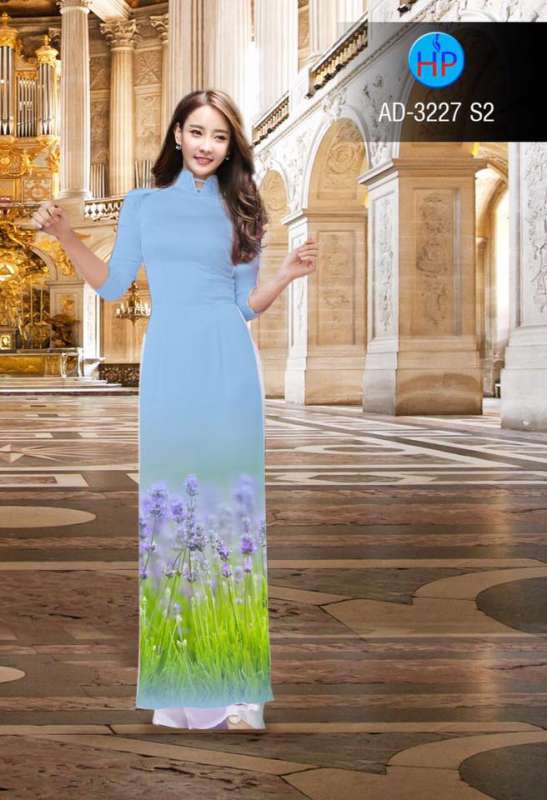 Áo dài cánh đồng hoa