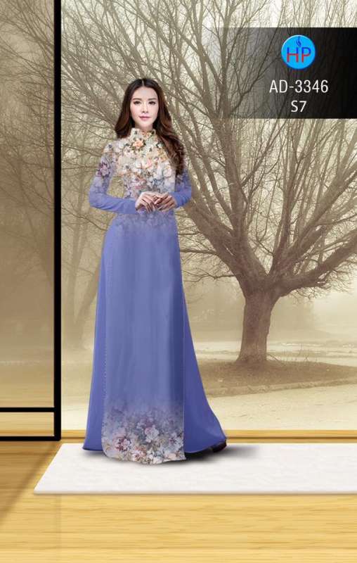 Vải áo dài hoa nhỏ
