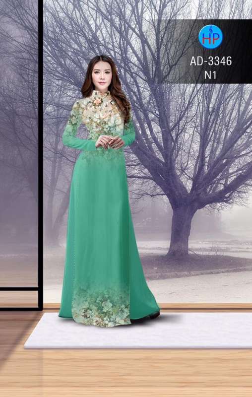 Vải áo dài hoa nhỏ