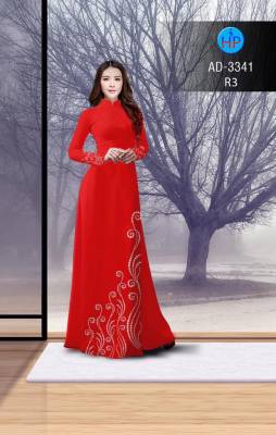 Vải áo dài hoa văn-DT 2577