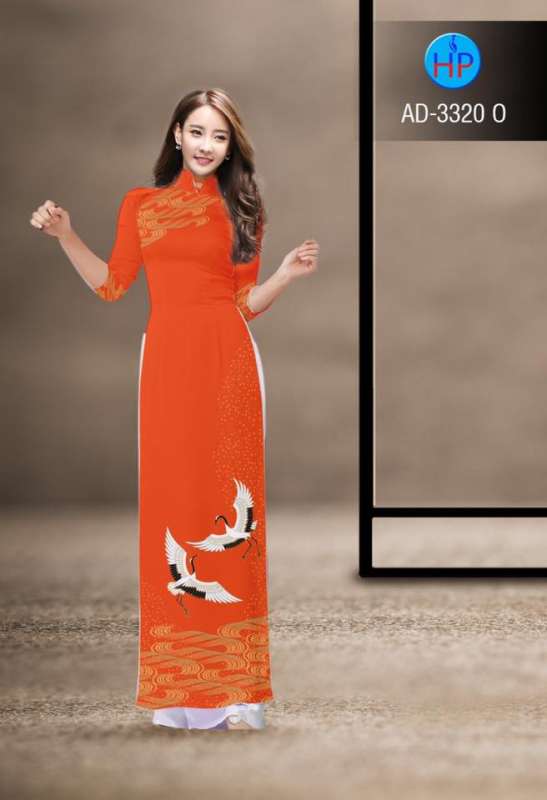 Vải áo dài chim Hạc Vải áo dài chim Hạc