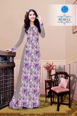 Vải áo dài bộ hoa đều-DT 2598
