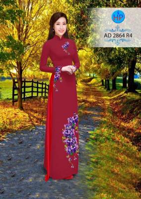 Vải áo dài cành hoa nhỏ-DT 2603