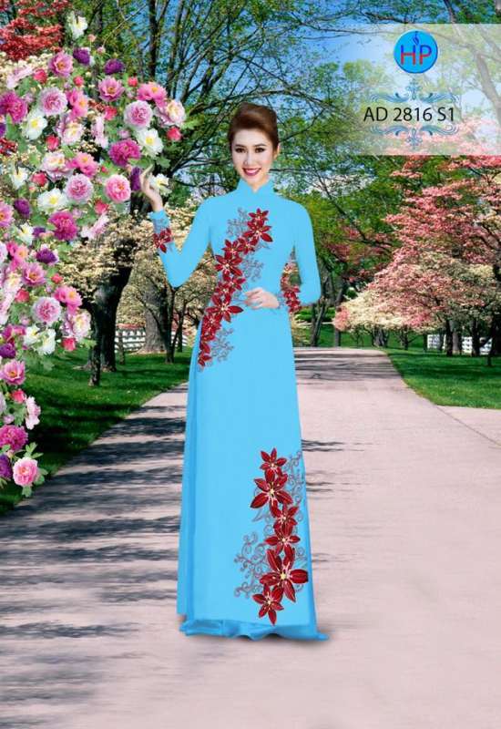 Vải áo dài hoa dây