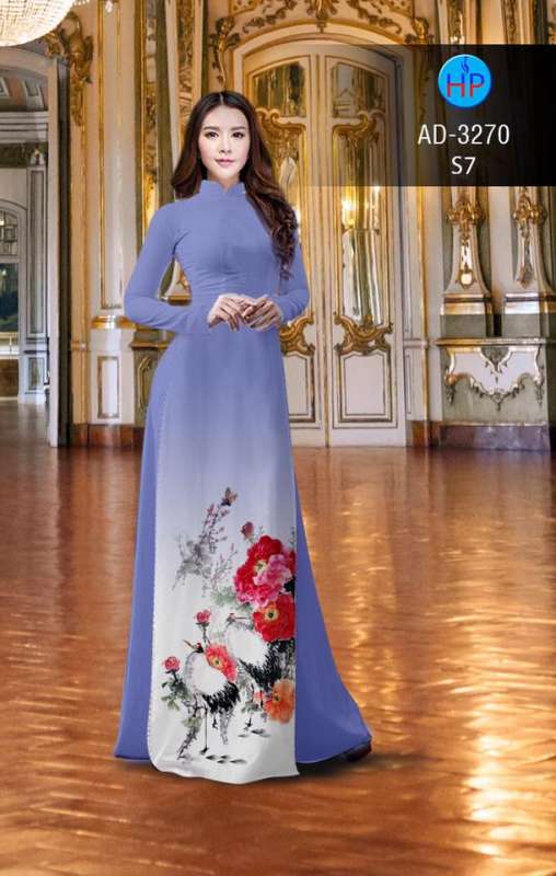 Vải áo dài hoa cảnh Vải áo dài hoa cảnh