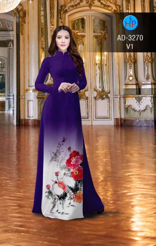 Vải áo dài hoa cảnh Vải áo dài hoa cảnh