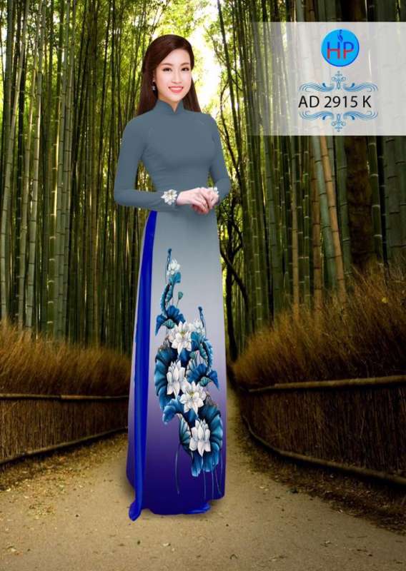 Vải áo dài hoa Sen