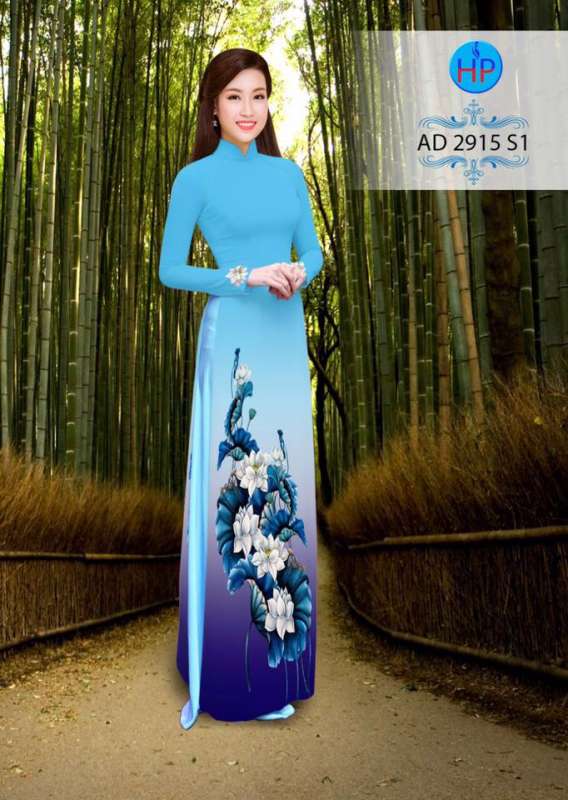 Vải áo dài hoa Sen