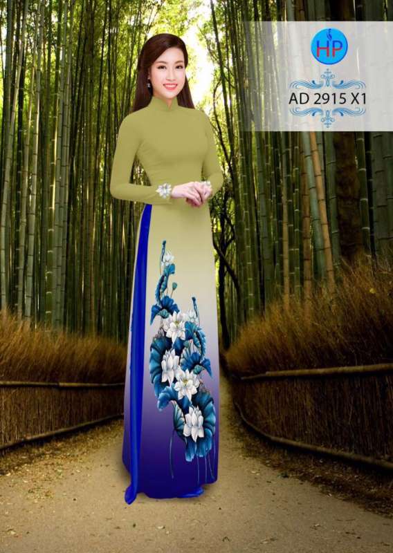 Vải áo dài hoa Sen