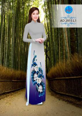 Vải áo dài hoa Sen-DT 2668