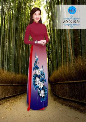 Vải áo dài hoa Sen-DT 2668