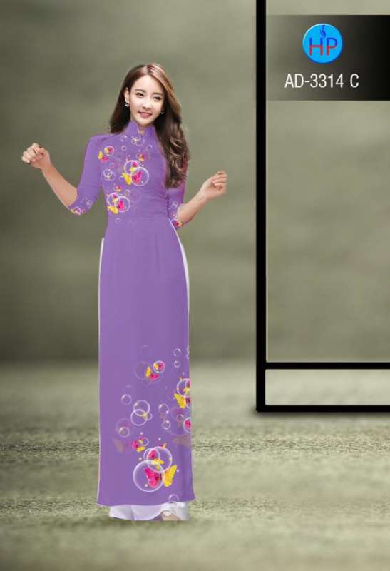 Vải áo dài hoa bóng nước Vải áo dài hoa bóng nước