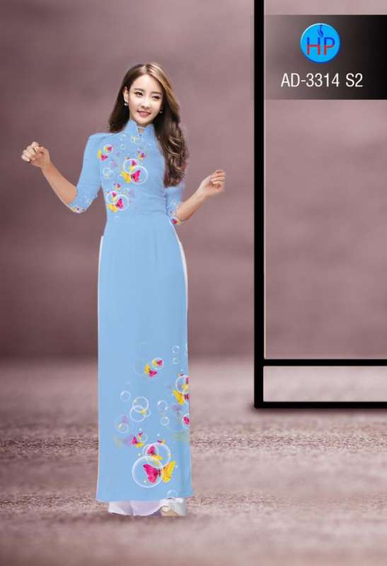 Vải áo dài hoa bóng nước Vải áo dài hoa bóng nước