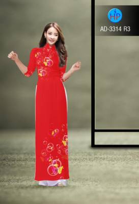 Vải áo dài hoa bóng nước-DT 2669