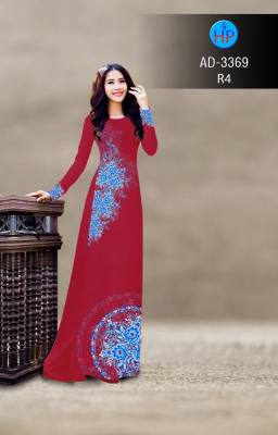 Vải áo dài họa tiết tròn-DT 2673