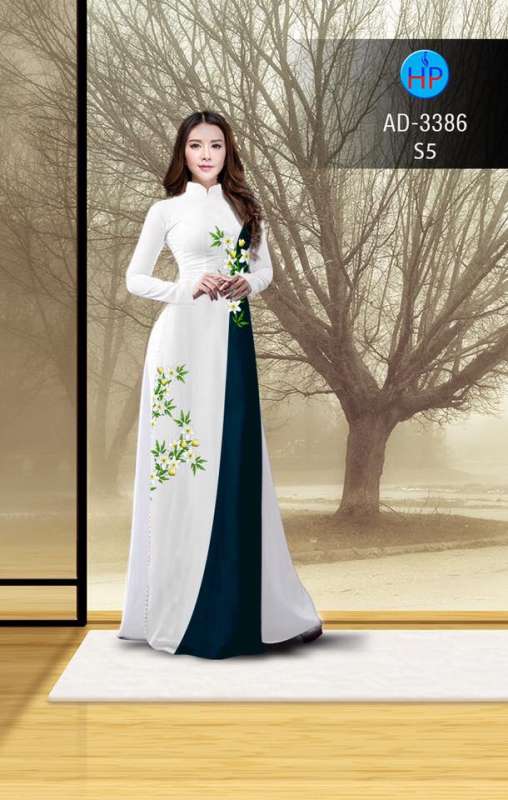 Vải áo dài họa tiết dọc