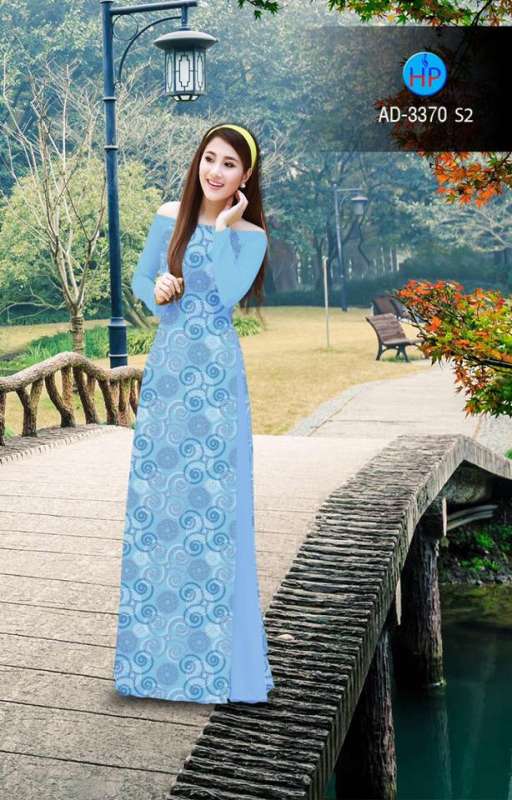 Vải áo dài họa tiết toàn thân Vải áo dài họa tiết toàn thân