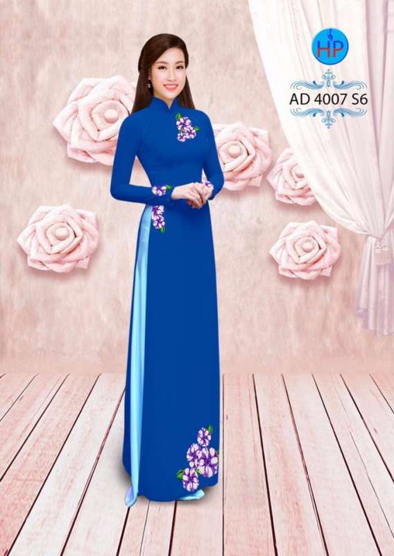 Vải áo dài hoa nhỏ