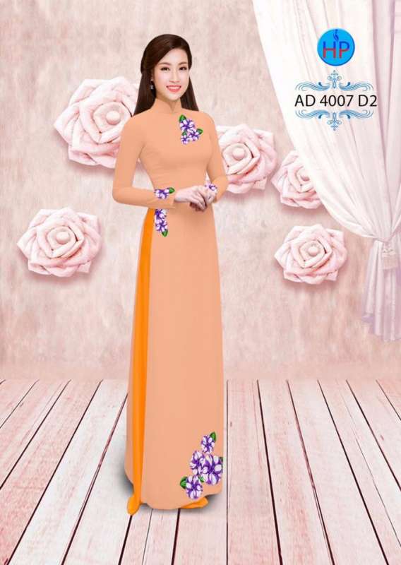 Vải áo dài hoa nhỏ