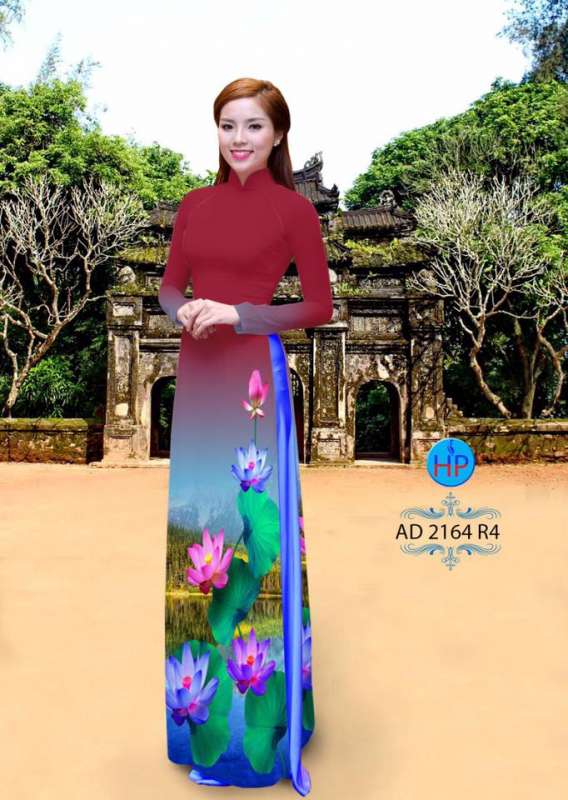 Vải áo dài hoa Sen