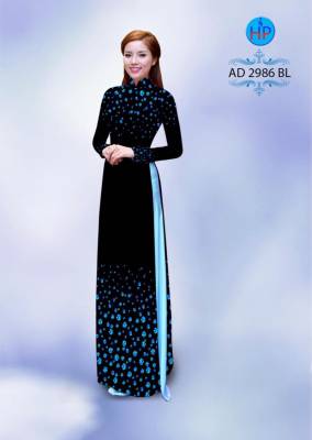 Vải áo dài đá quí trên dưới-DT 2723