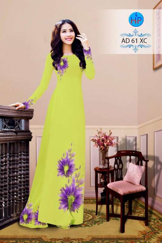 Vải áo dài hoa 3D Vải áo dài hoa 3D