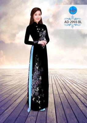 Vải áo dài hoa cổ điển-DT 2728