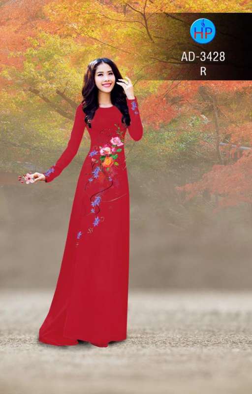 Vải áo dài bộ hoa dây