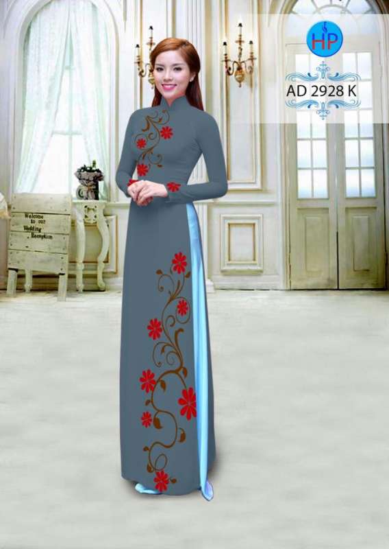 Vải áo dài hoa dây