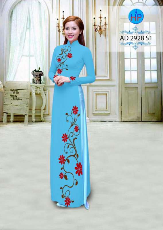 Vải áo dài hoa dây