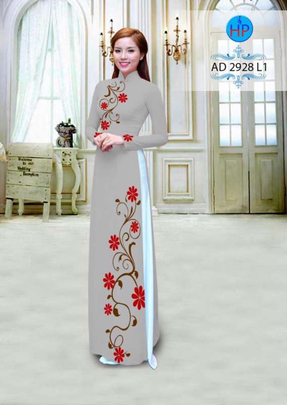 Vải áo dài hoa dây