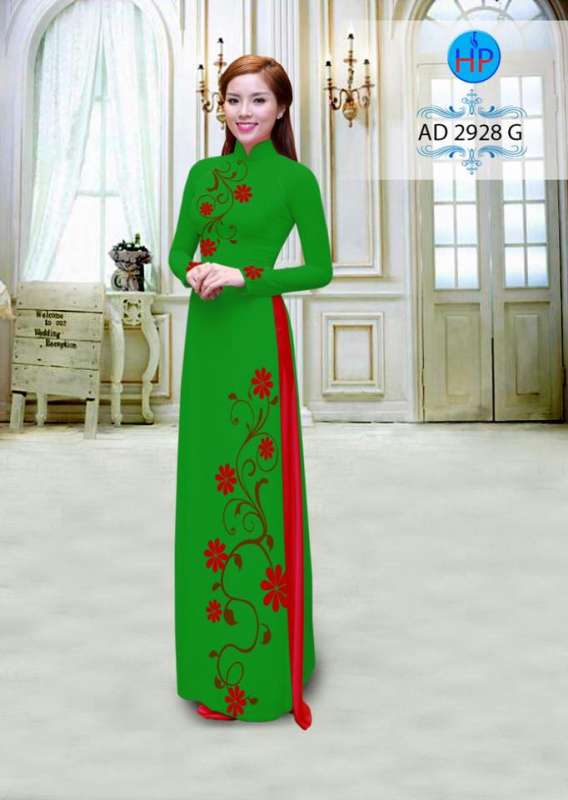 Vải áo dài hoa dây
