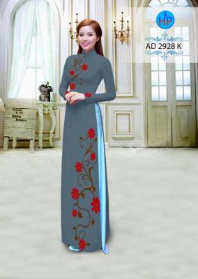Vải áo dài hoa dây-DT 2737