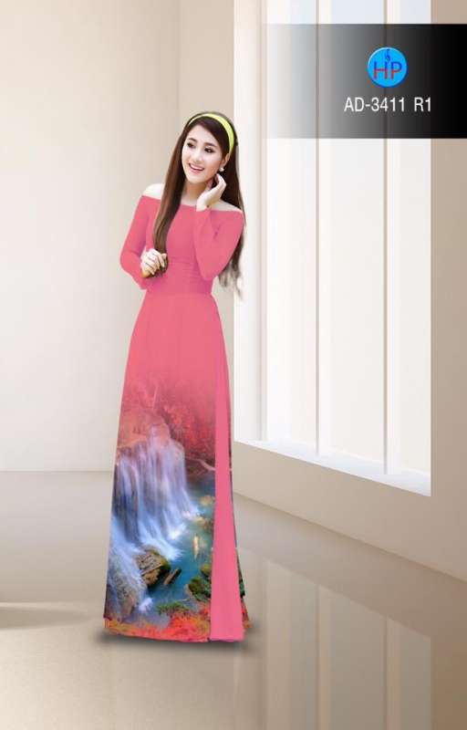 Vải áo dài thác nước