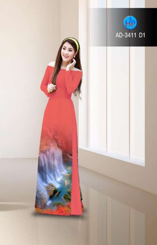 Vải áo dài thác nước