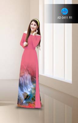 Vải áo dài thác nước-DT 2740