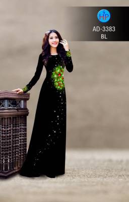 Vải áo dài bộ hoa eo-DT 2744
