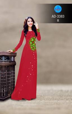 Vải áo dài bộ hoa eo-DT 2744