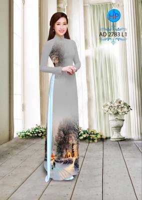 Vải áo dài cảnh mùa đông-DT 2745